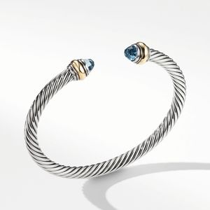 David Yurman blue topaz cuff bracelet